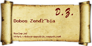 Dobos Zenóbia névjegykártya
